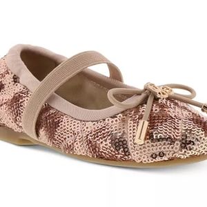Sam Edelman Felicia Sequin Flat Toddler size 5 Rosegold